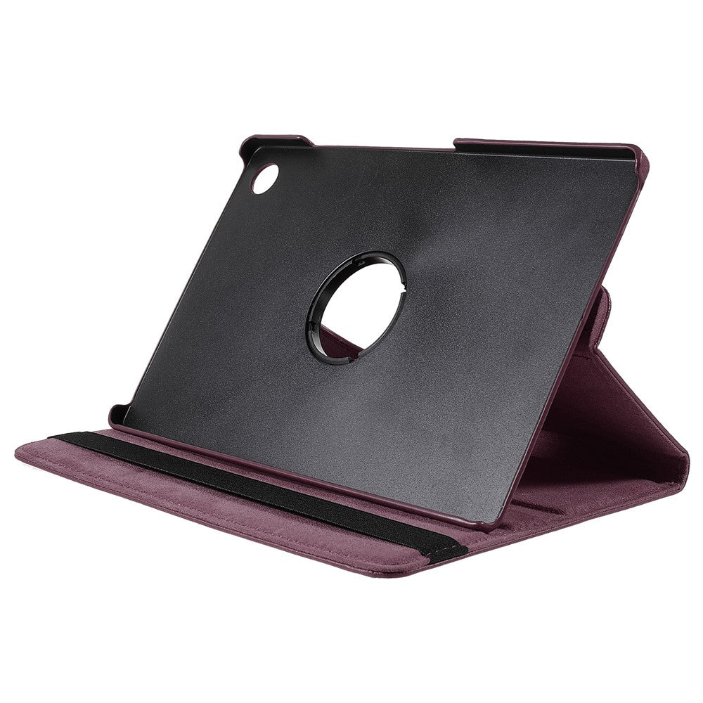 For Samsung Galaxy Tab A9+ Case Tablet Leather Cover with Rotating Stand - Purple