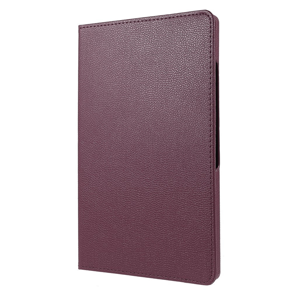For Samsung Galaxy Tab A9+ Case Tablet Leather Cover with Rotating Stand - Purple