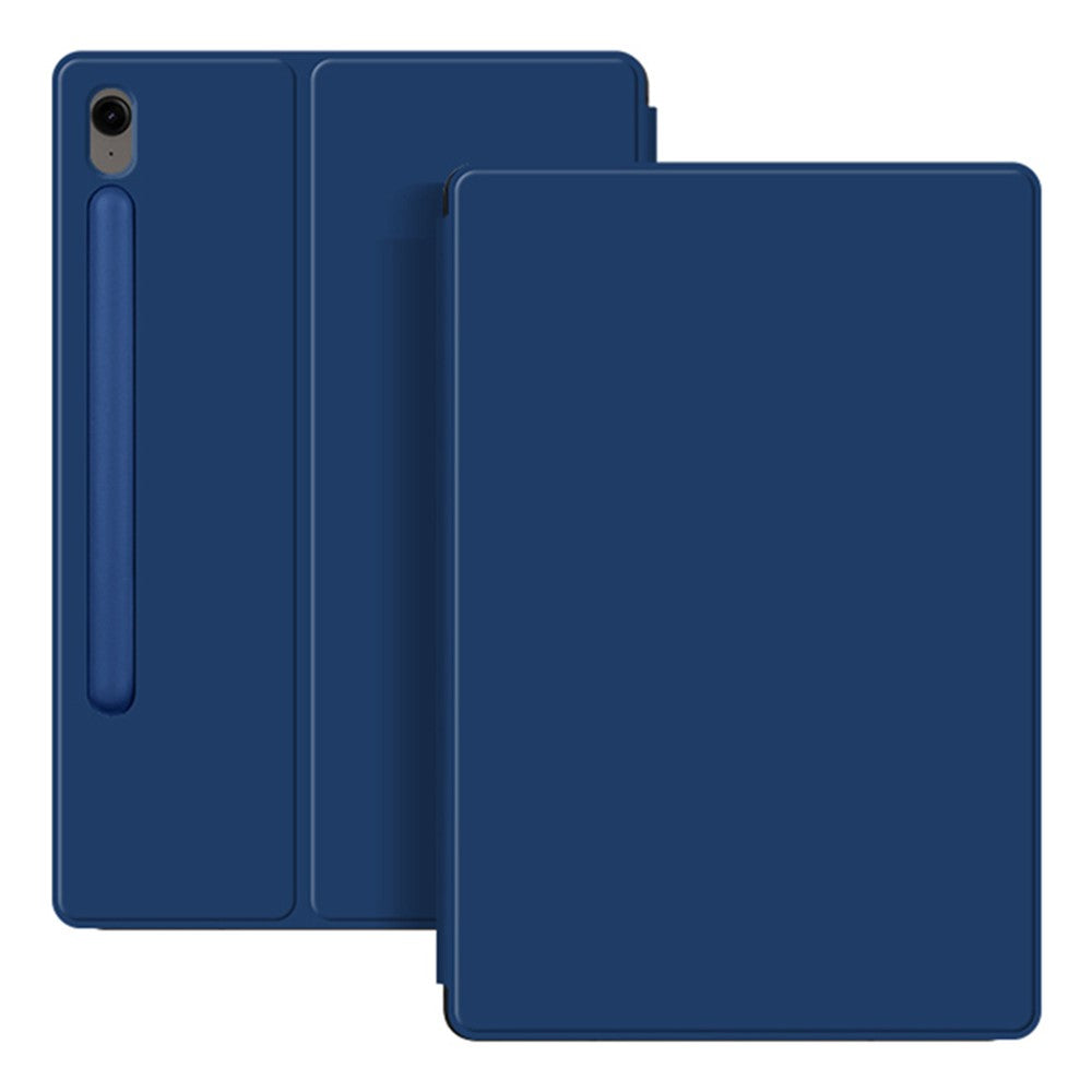 For Samsung Galaxy Tab S10 FE / S9 FE / S9 Tablet Case Magnetic PU Leather Stand Cover - Blue