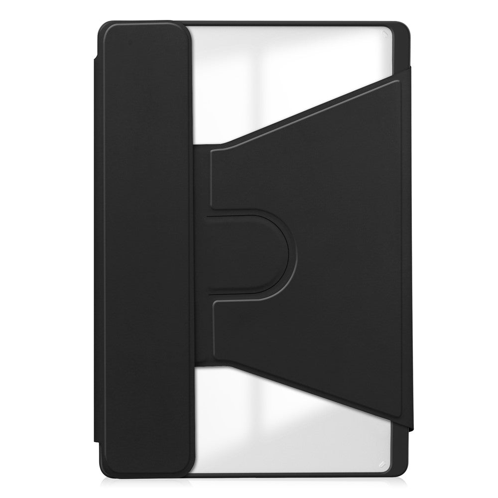 For Lenovo Idea Tab / Tab M11 / Xiaoxin Pad 11 2024 Case PU+Acrylic Tablet Stand Cover with Bluetooth-compatible Keyboard - Black