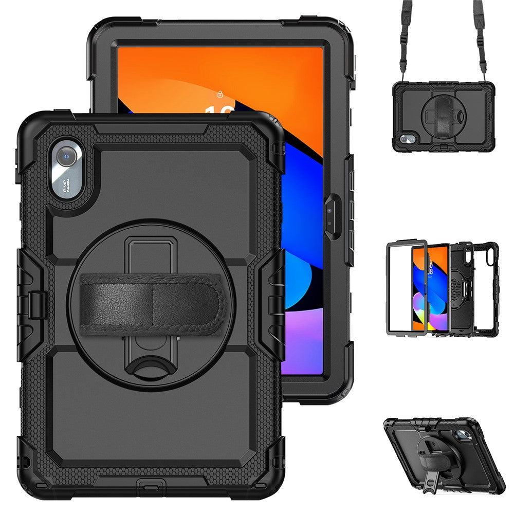 For Lenovo Xiaoxin Pad 11 2025 / 2024 / Idea Tab / K11 Gen 2 / M11 / K11 LTE (2024) Case PC+Silicone Tablet Cover - Black+Black