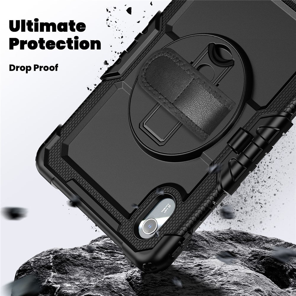 For Lenovo Xiaoxin Pad 11 2025 / 2024 / Idea Tab / K11 Gen 2 / M11 / K11 LTE (2024) Case PC+Silicone Tablet Cover - Black+Black