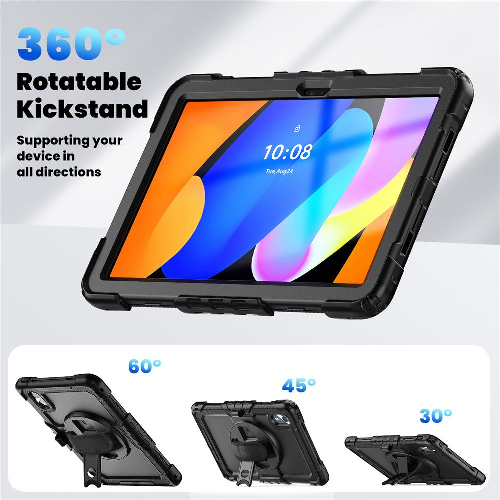 For Lenovo Xiaoxin Pad 11 2025 / 2024 / Idea Tab / K11 Gen 2 / M11 / K11 LTE (2024) Case PC+Silicone Tablet Cover - Black+Black